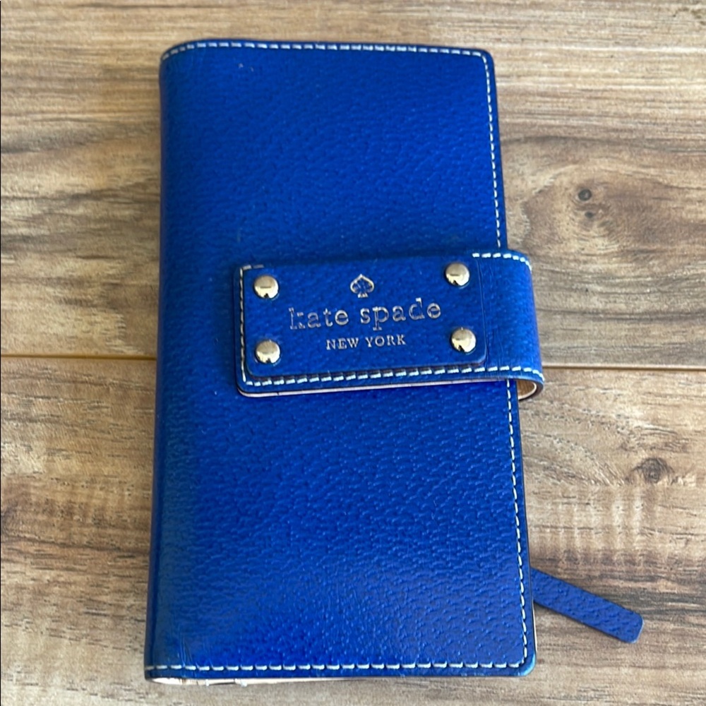 Pre-owned Kate Spade Blue Leather Wallet